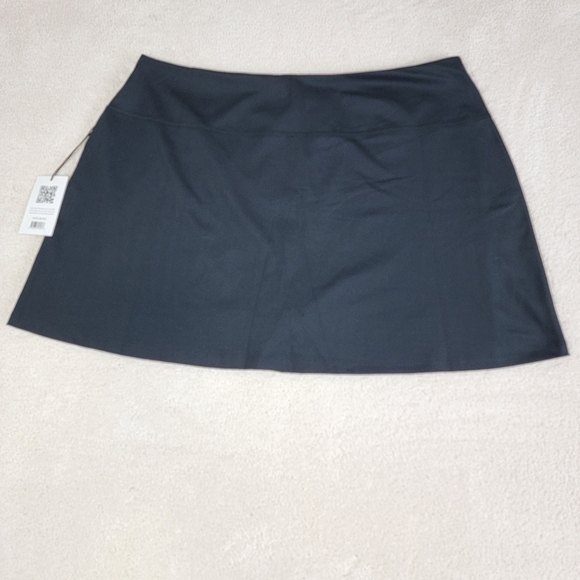 Girlfriend Collective Black Sporty High Rise Compressive Skirt/Skort Sz 5X NEW - Picture 5 of 12